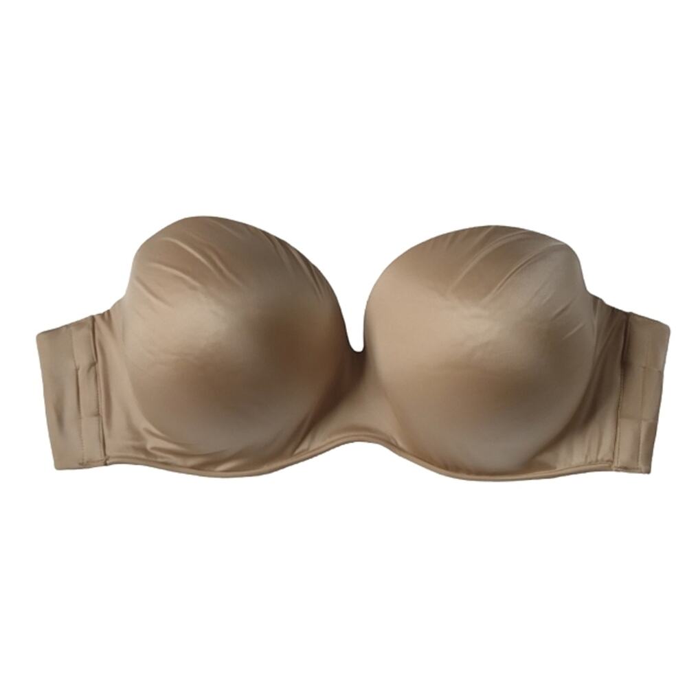 Cacique Strapless Underwire Bra Nude size 46D